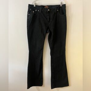 Y2K Kikit Black Stretch Denim Bootcut Jeans woman’s size 10